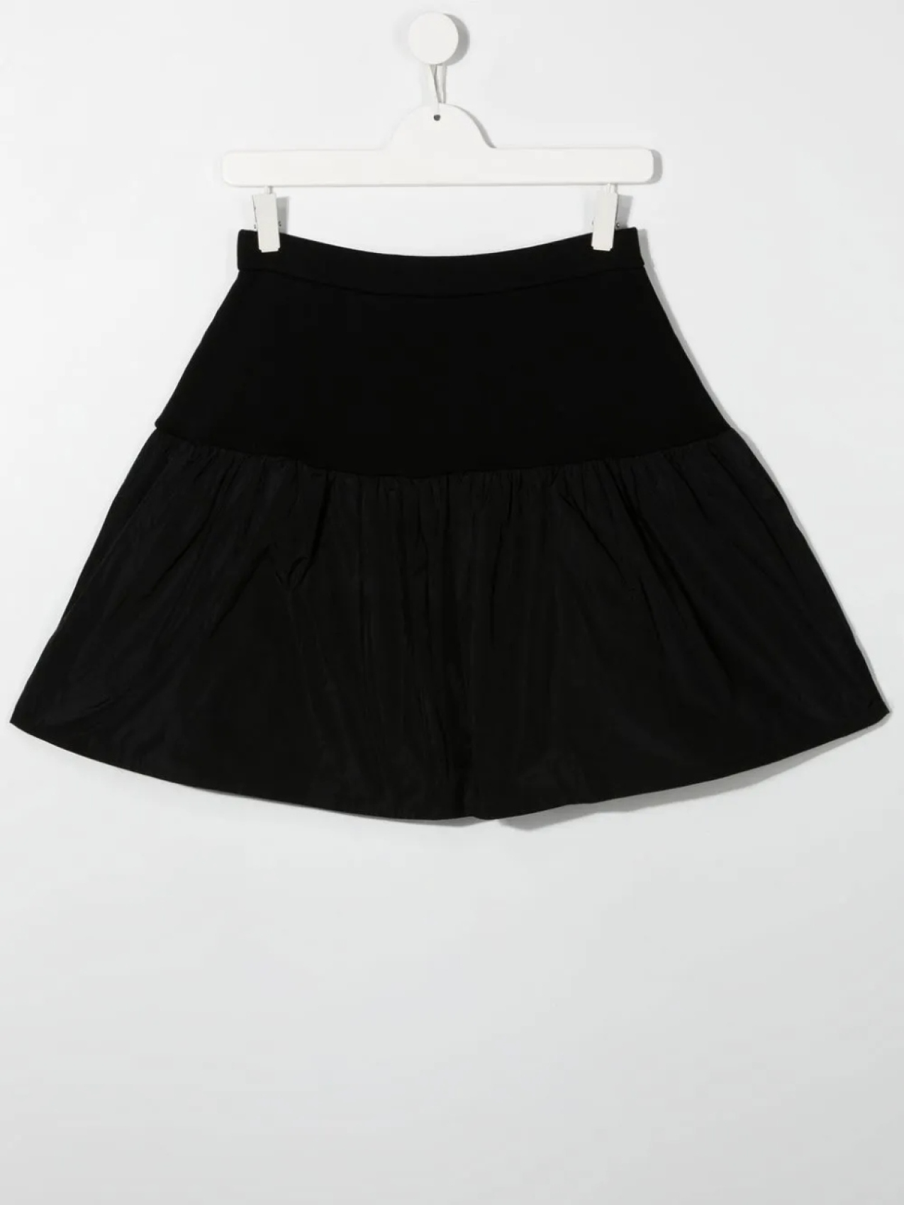 Юбка со вставкой и вышитым логотипом Emporio Armani Kids, черный — фото 2