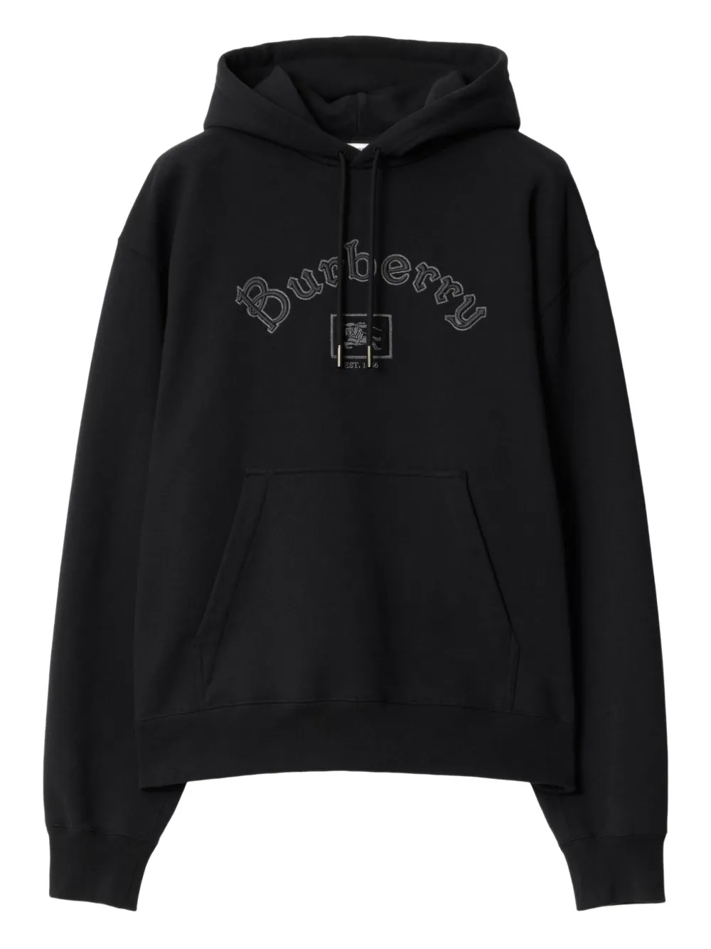 

Худи с логотипом Gothic BURBERRY, черный