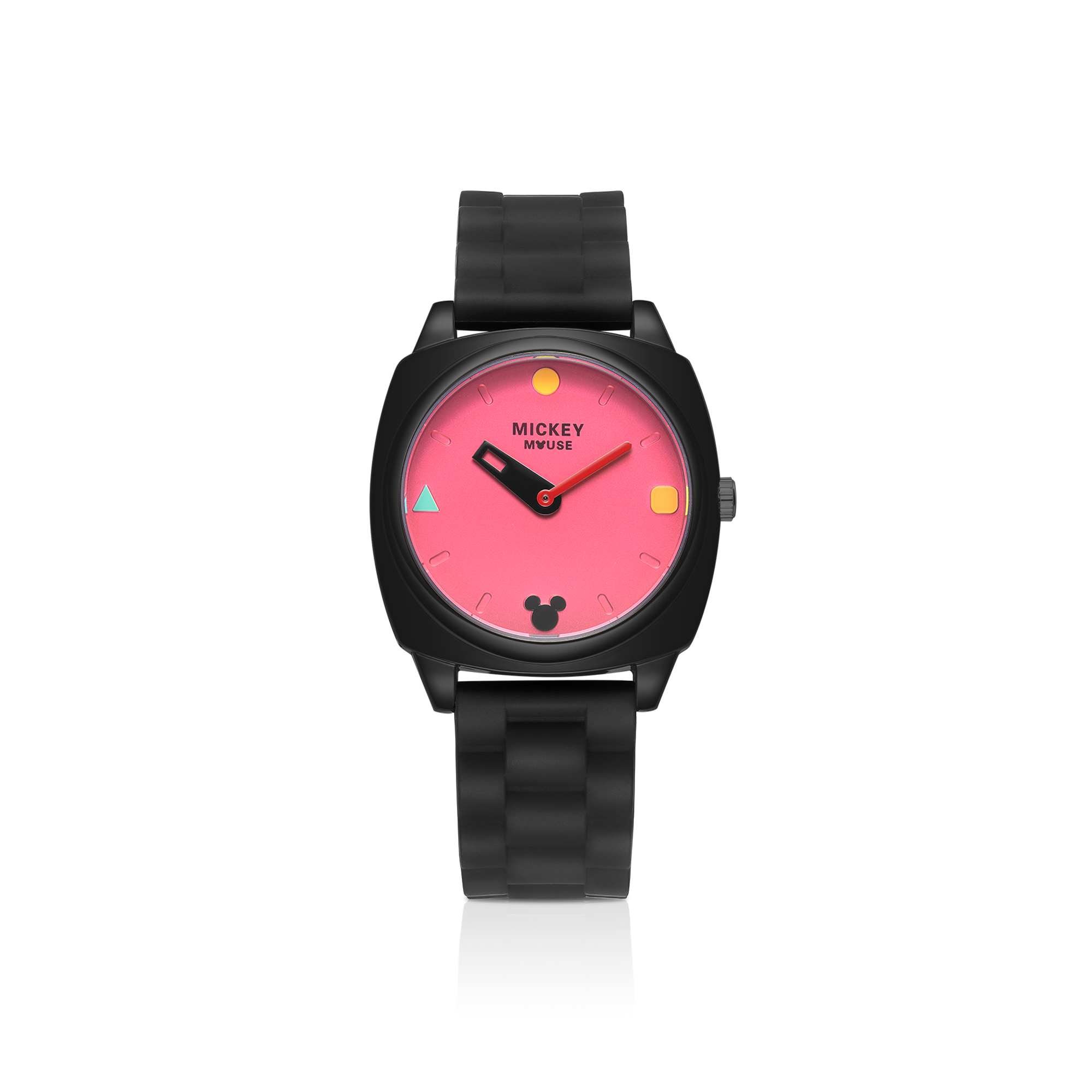 

Disney Часы Mickey Series Quartz Movement Silicone Strap Watch Women's Watch Pink Watch Dial, Dark Plum Sauce[Brand White Box+Shopping Bag Included]