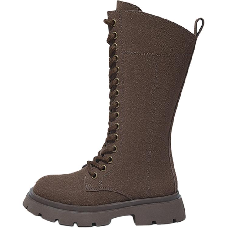 

Теплые детские ботинки anti slip и wear resistant Snoffy, коричневый
