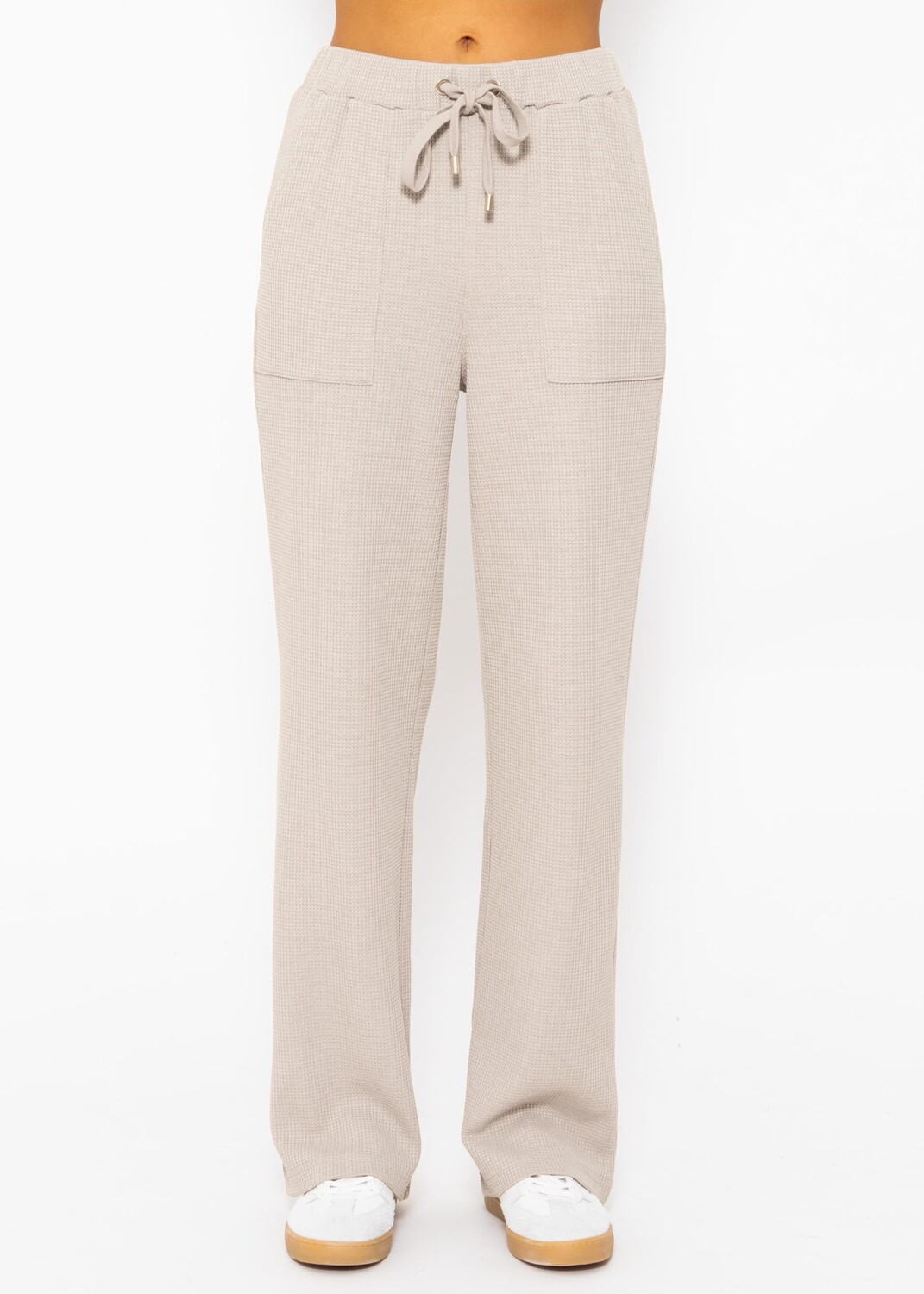 

Брюки SASSYCLASSY Waffelpiqué Hose, серо-коричневый