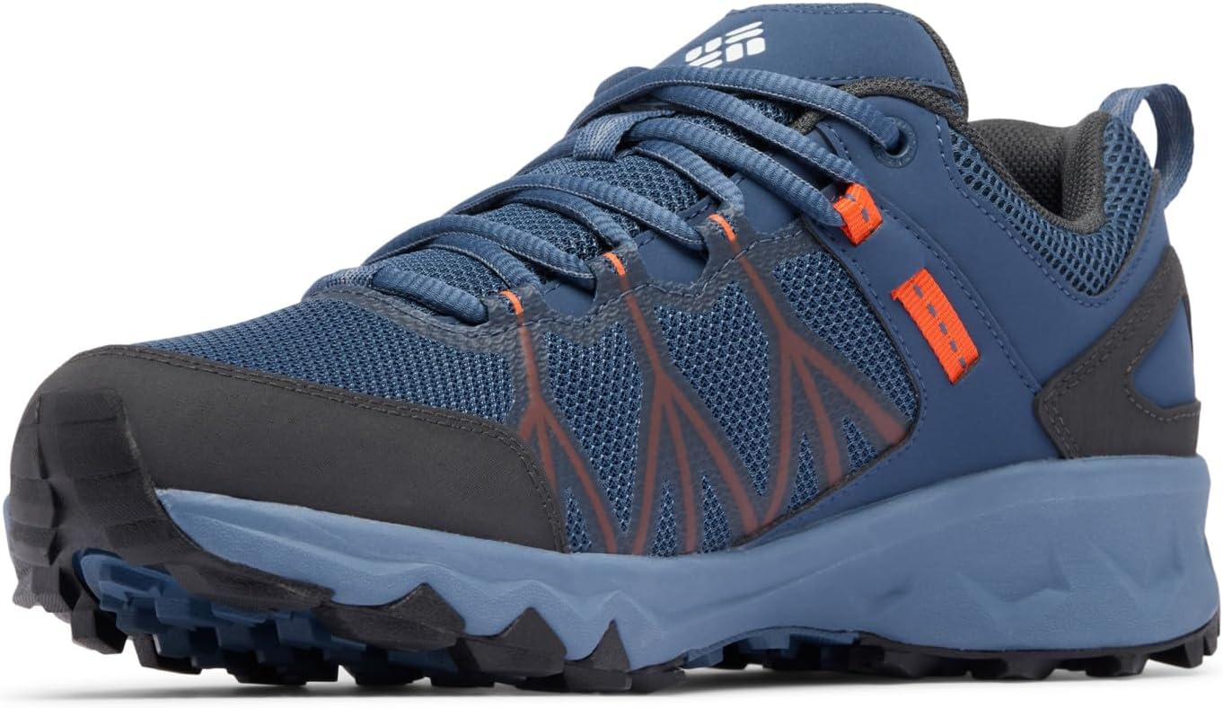 Кроссовки Columbia Peakfreak II Outdry для трейлового катания, Zinc/Tangy Orange — фото 4