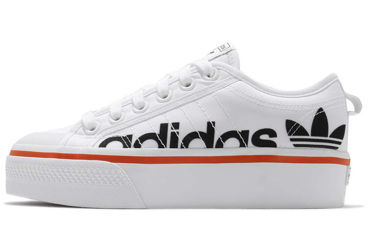 

Кроссовки Adidas Originals Nizza Platform 'White Black' Women's