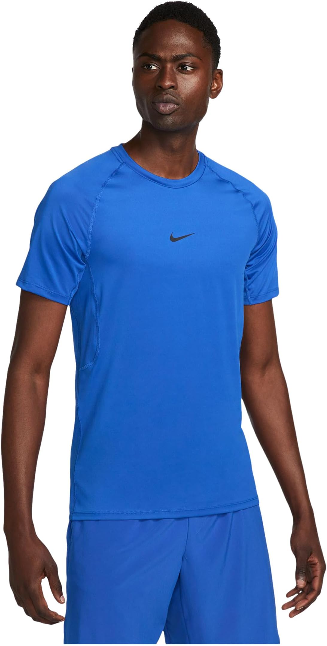 

Топ Nike Pro Dri-FIT Slim Short Sleeve Top, цвет Game Royal/Black