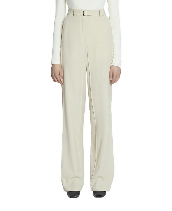 

Укороченные брюки из шерстяной смеси Lanvin, белый