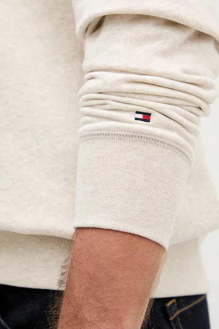 Худи классический крой Tommy Hilfiger, бежевый — фото 4