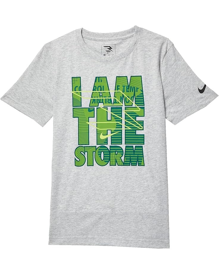 

Футболка Nike 3BRAND Kids I Am The Storm Tee, цвет Light Gray Heather