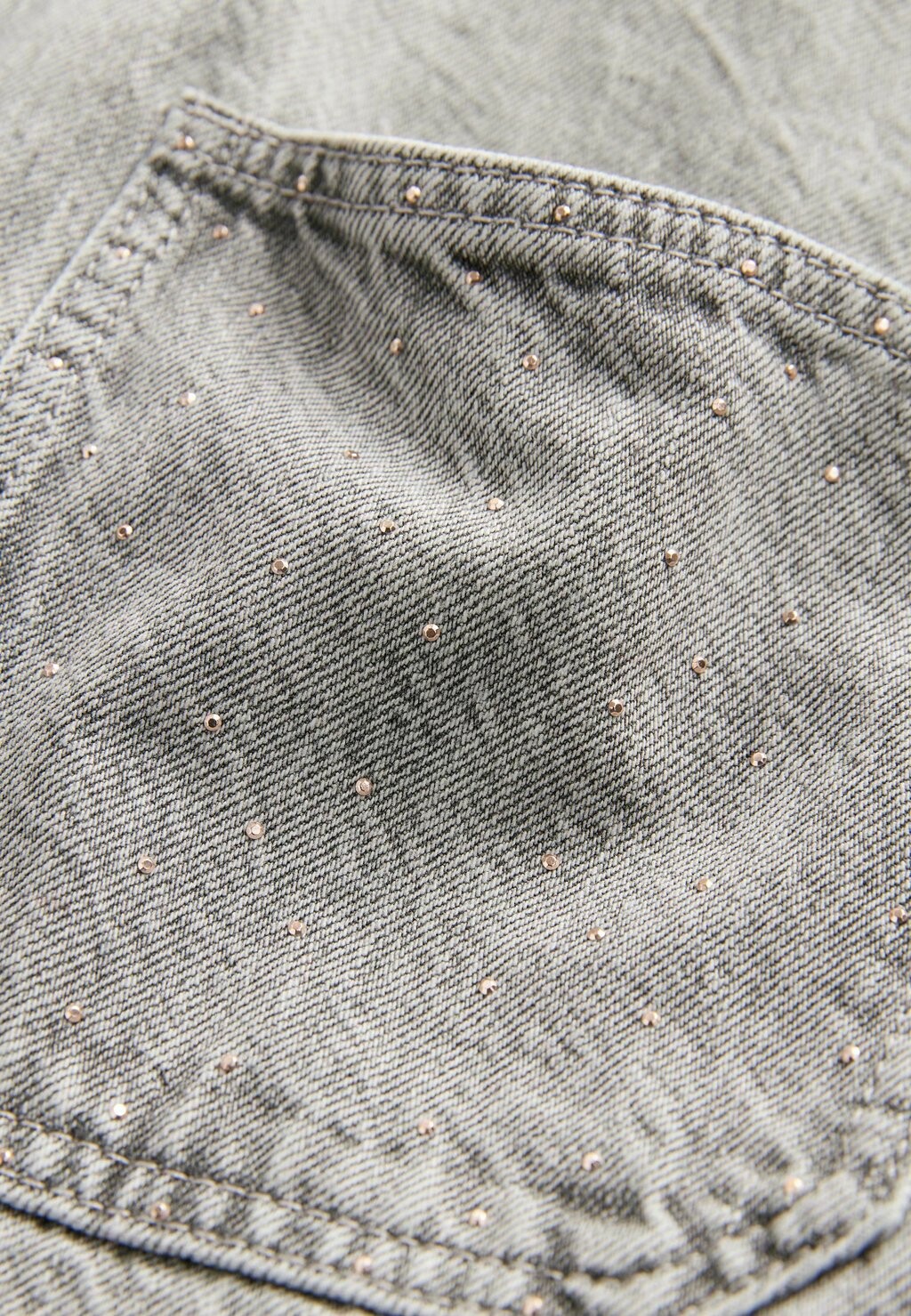 

Блузка на пуговицах RAW HEM CROPPED Next, серый