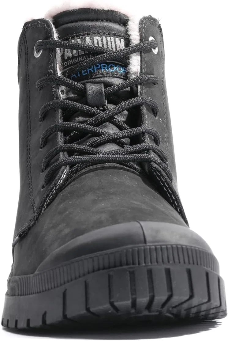 Ботинки унисекс Palladium Sp20 Cuff LTH Wp Wl, Black — фото 2