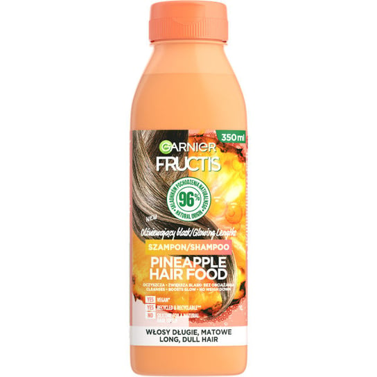 

Шампунь для длинных и тусклых волос, 350 мл Garnier, Fructis Pineapple Hair Food