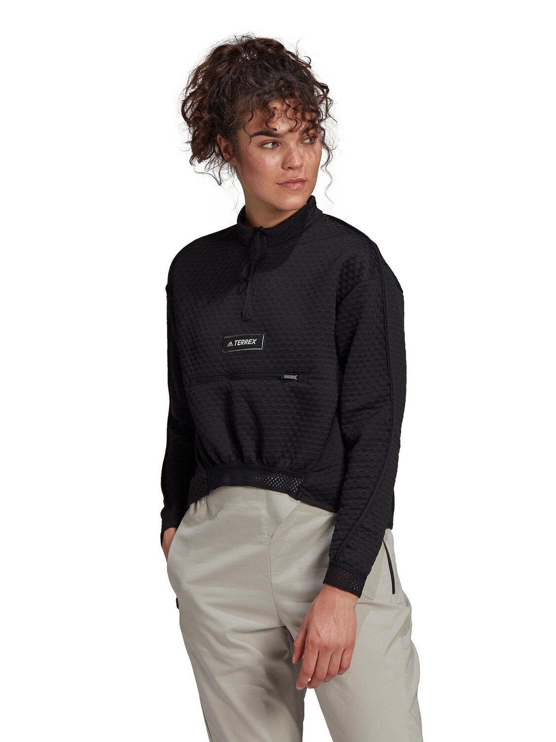 

Блуза Adidas Performance Terrex Hike 1/2 Zip Fleece, черный