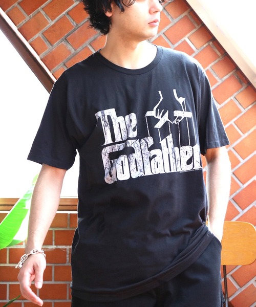 

８(eight) Футболка с принтом «Крестный отец», черная