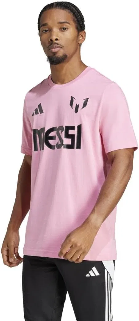 Футболка Adidas Mens Messi, розовый