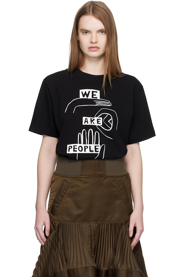 

Футболка с принтом «Джефф Сакаи» Sacai, черный