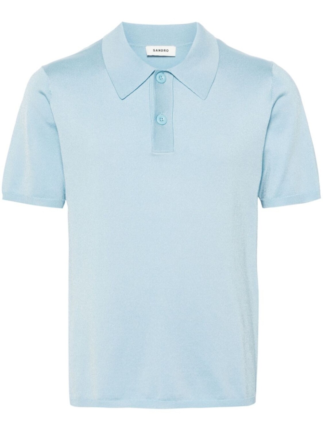 

SANDRO рубашка поло тонкой вязки, синий