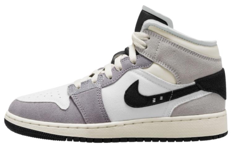 

Кроссовки JORDAN 1 Mid Se Craft White Cement Grey Black