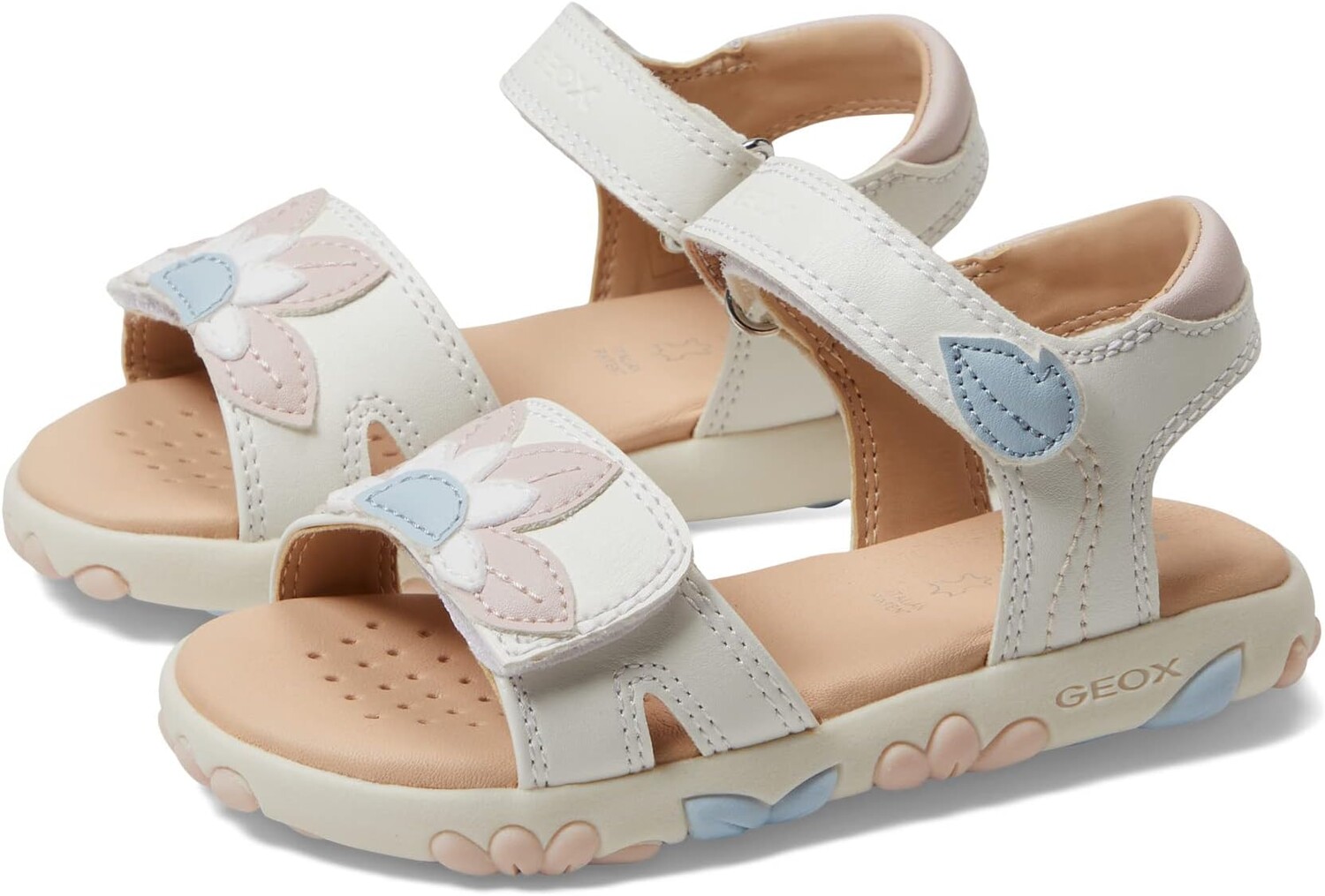 

Сандалии Geox Kids Sandal Haiti 20, цвет White/Light Rose