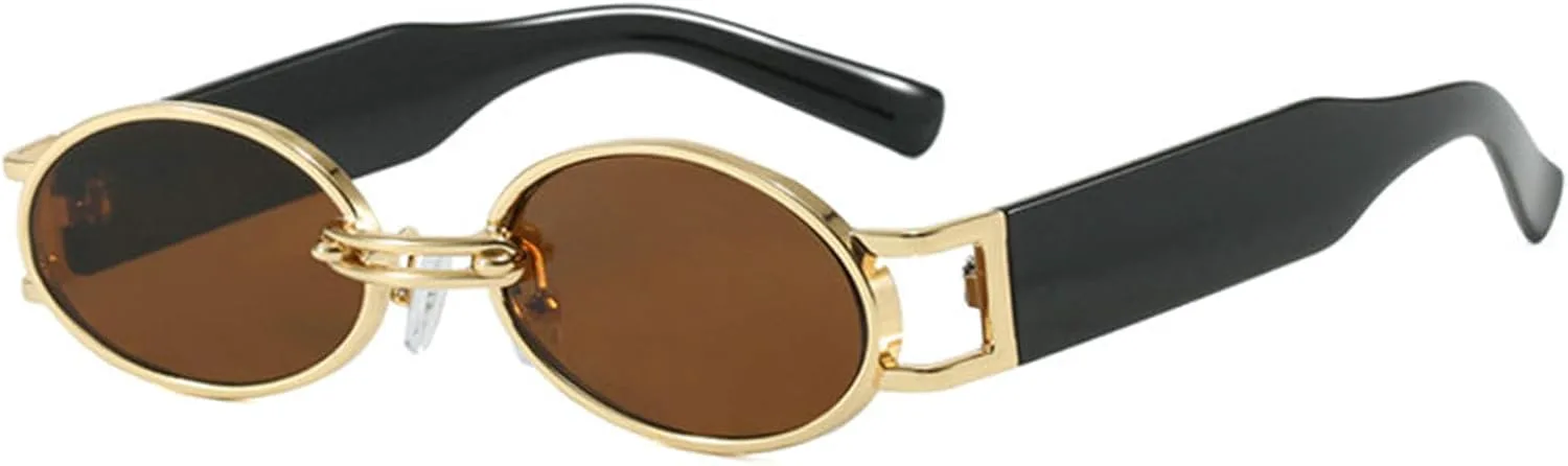 

Солнцезащитные очки Willochra в стиле ретро-панк для женщин и мужчин, маленькие, в стиле 90-х, модные, с золотой оправой, круглые, милые дизайнерские, C3