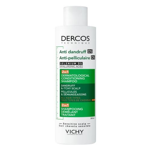 

VICHY DERCOS 2в1 Шампунь против перхоти с кондиционером, 200 мл