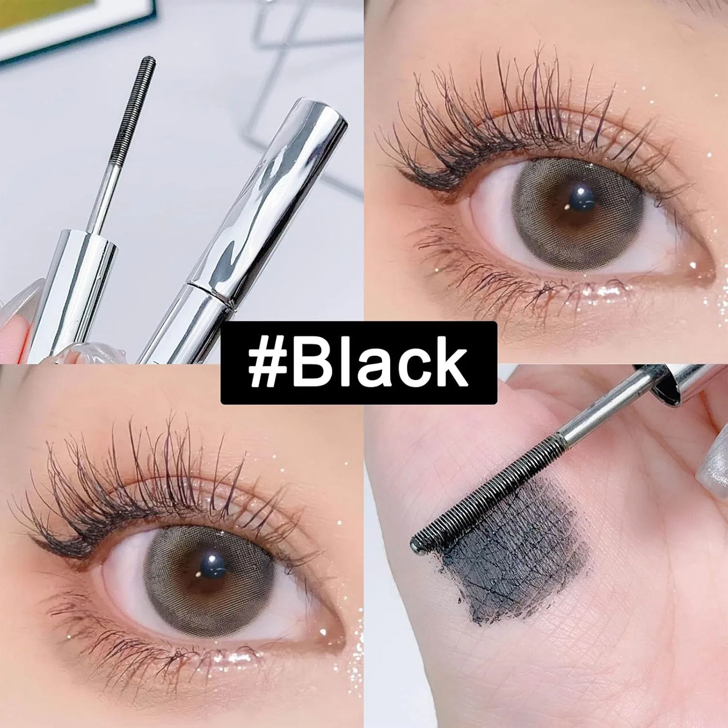 Тушь для ресниц Facelove Iron Eye с металлической щеточкой Generisch, Black — фото 2