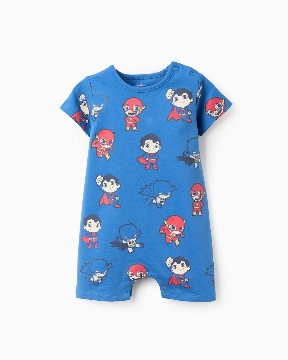 

Детская пижама для мальчика 100% хлопок с мотивом «Супер Друзья» Zippy, синий