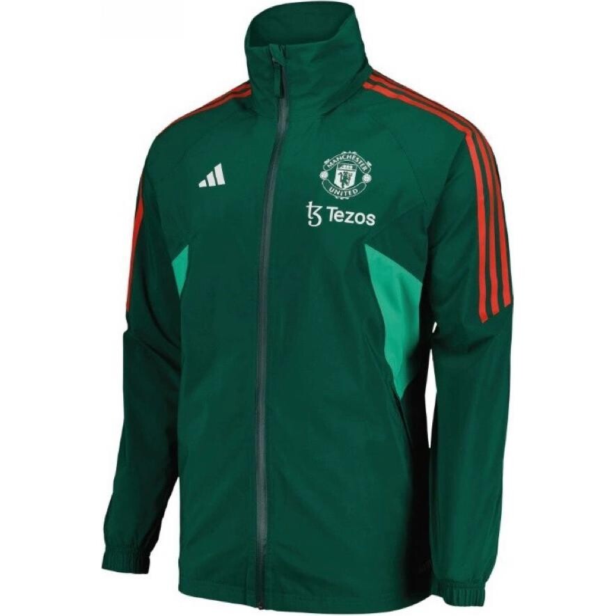 

Футболка футбольная Manchester United унисекс зеленая Adidas, зеленый