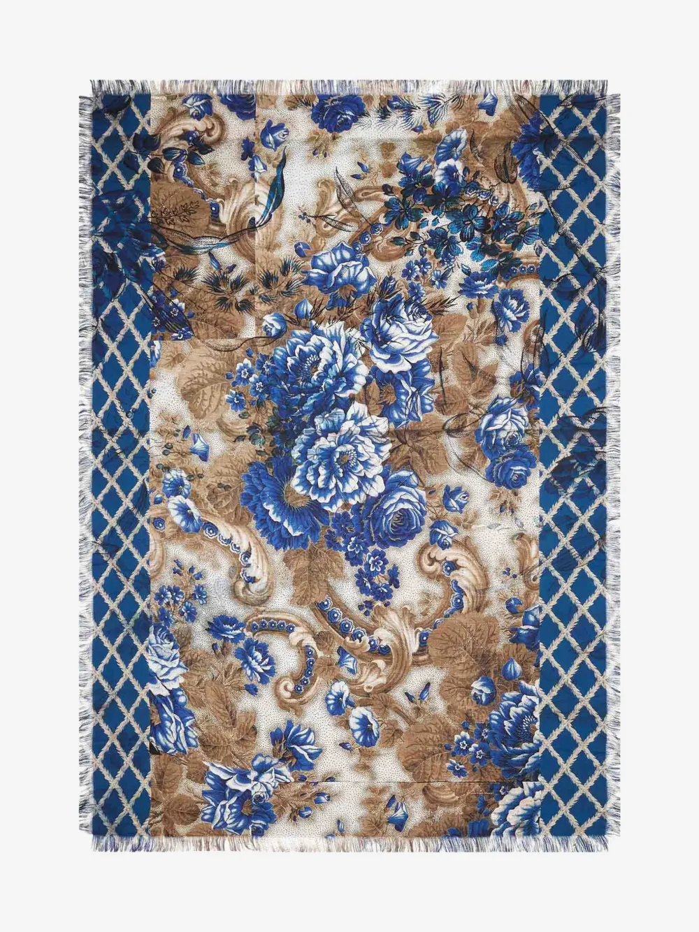 

Шаль Aloeuw с цветочным и геометрическим узором Pierre-Louis Mascia, бежевый