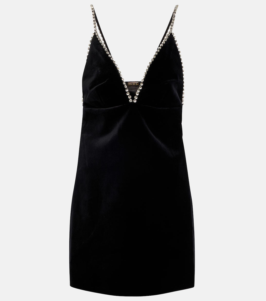 

Мини-платье из бархата с декоративными элементами Dodo Bar Or, черный