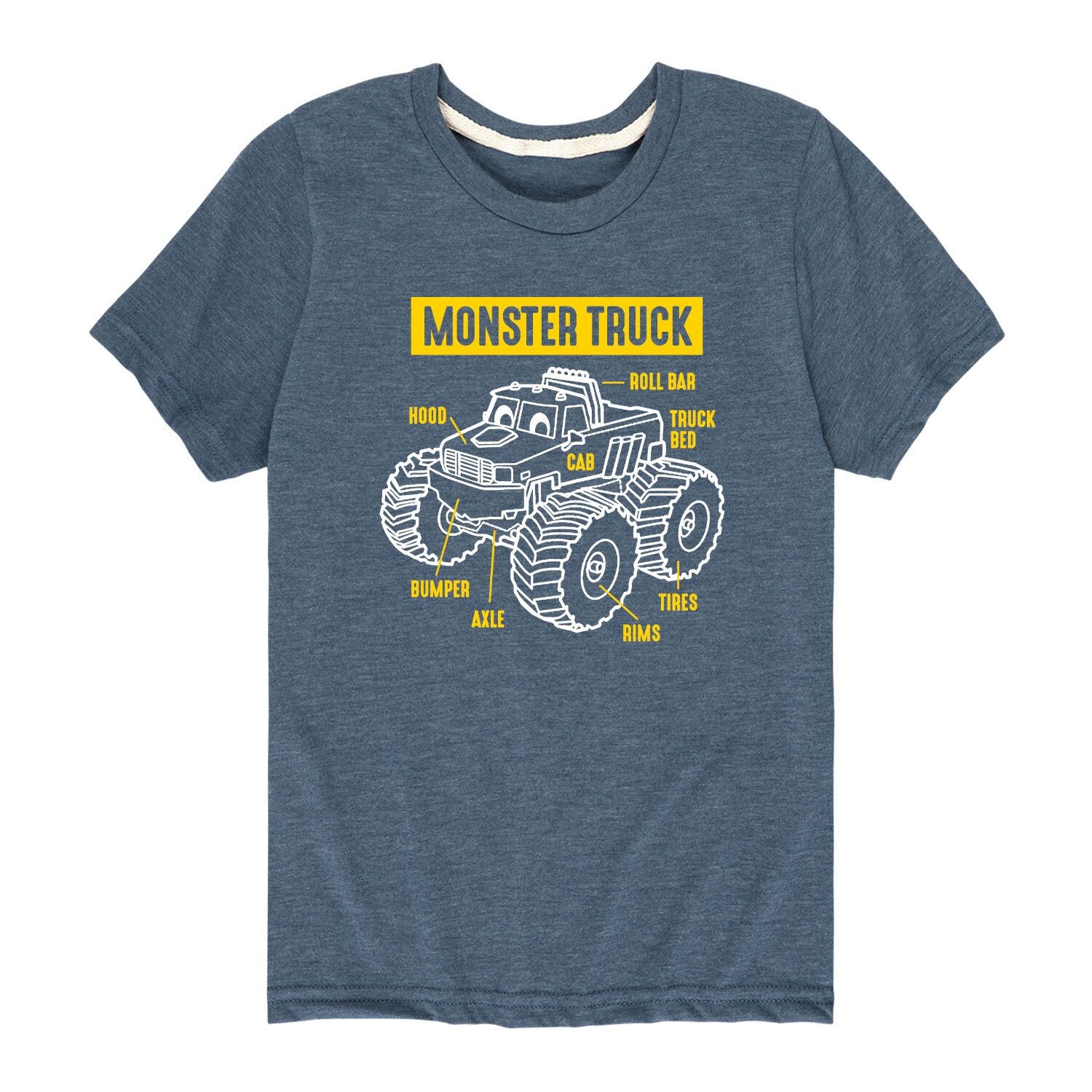 

Футболка Monster Truck Parts для мальчиков 8–20 лет Licensed Character, синий
