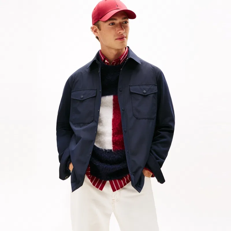 Свитшот мужской Tommy Hilfiger темно-синий — фото 3