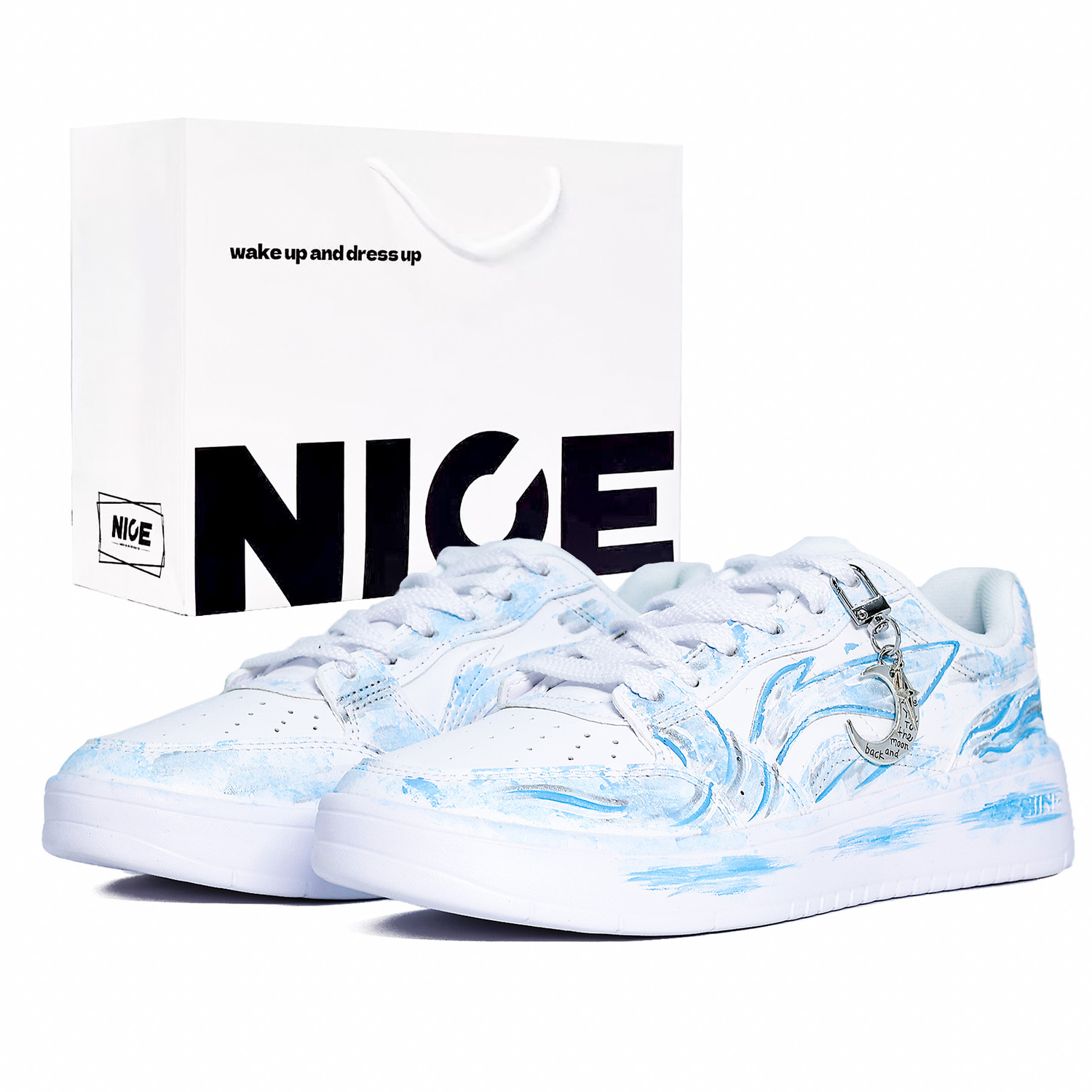 

Acer Truncatum износостойкие и легкие низкие кроссовки для скейтборда мужские LINING, синий