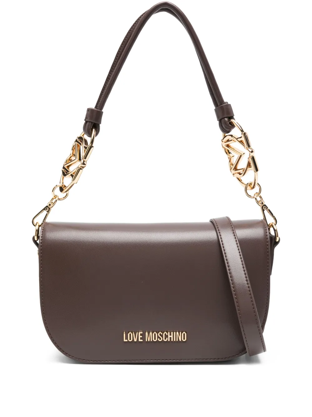 

Сумка через плечо с цепочкой Love Moschino, коричневый