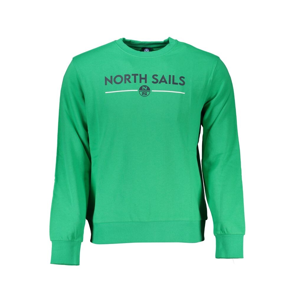 

Зеленый хлопковый свитер North Sails
