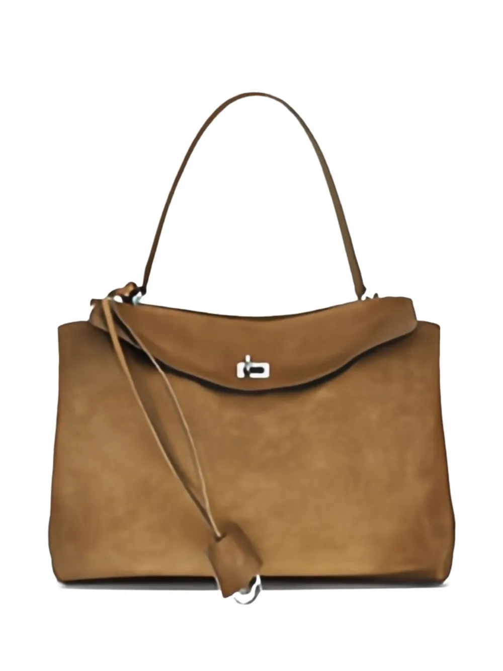 

Сумка-тоут Rodeo среднего размера из замши Balenciaga, коричневый