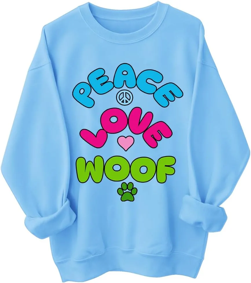 

Толстовка Peace Love Woof waqulks