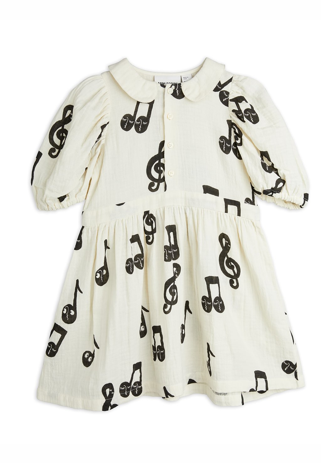 

Повседневное платье NOTE DRESS Mini Rodini, белый