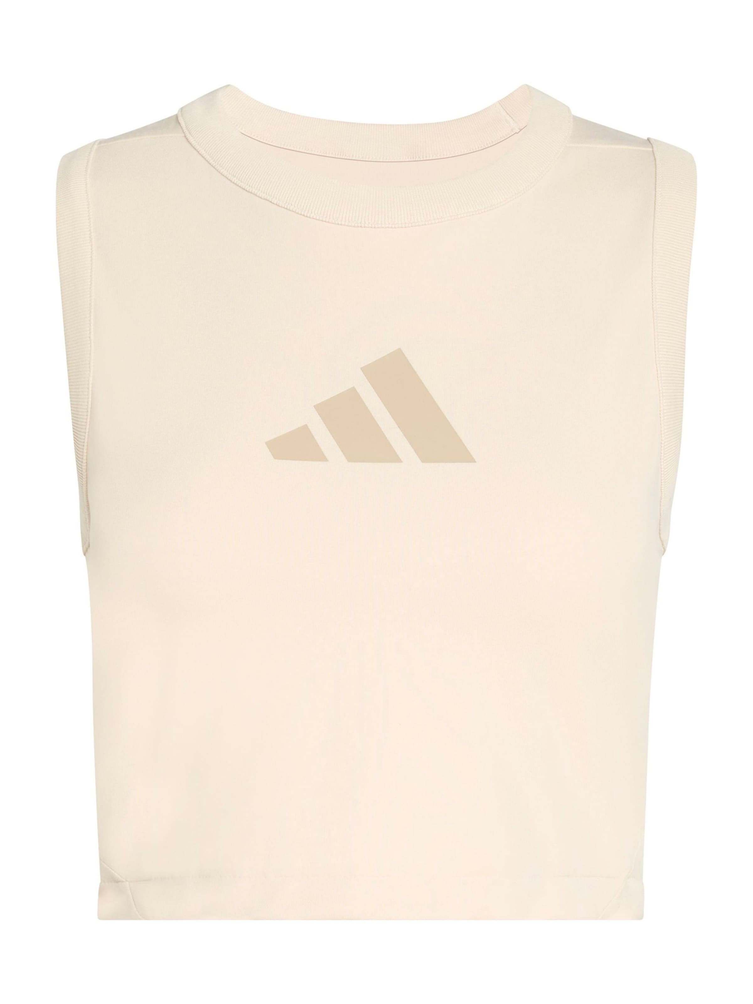 Adidas Sportswear Спортивный топ 'Z.N.E.' в цвете Cream, Dark Beige