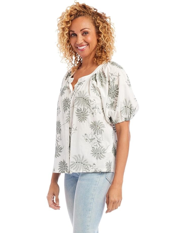 

Топ Karen Kane Embroidered Top, цвет White/Embroidery