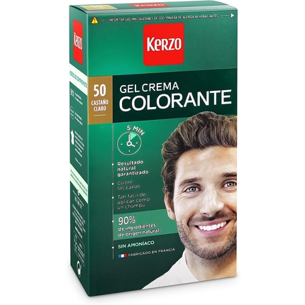 

Tinte Para Hombre Gel-Crema №50 Светло-каштановый коричневый Kerzo