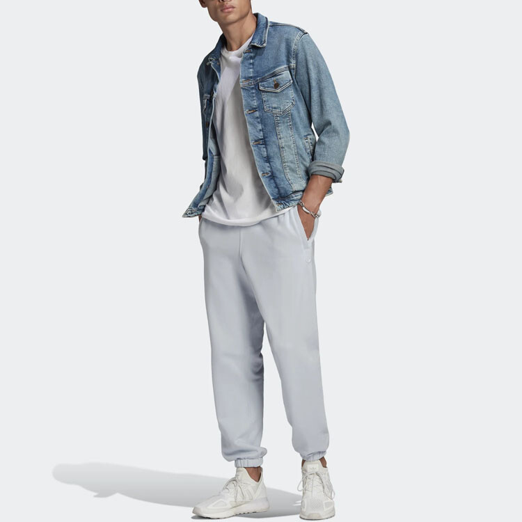 Мужские трикотажные спортивные штаны Adidas Originals, синий — фото 2