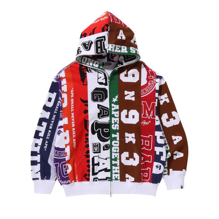 

Худи BAPE Fans Scarf Full Zip Hoodie, Multicolor
