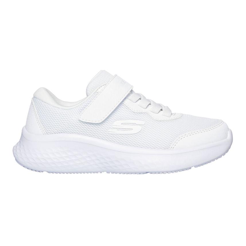 Skechers Kids Белые детские повседневные противоскользящие износостойкие низкие кеды — фото 3