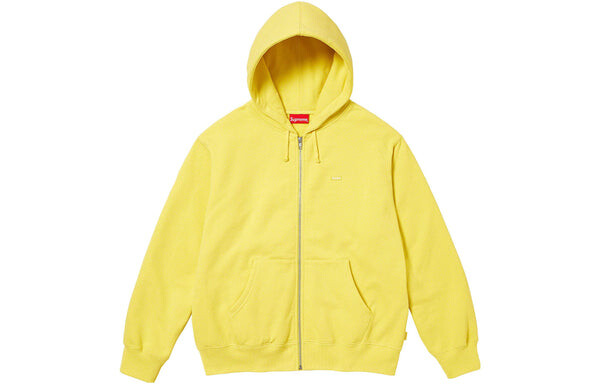 

Куртка small box zip up hooded sweatshirt 'yellow' Supreme, желтый