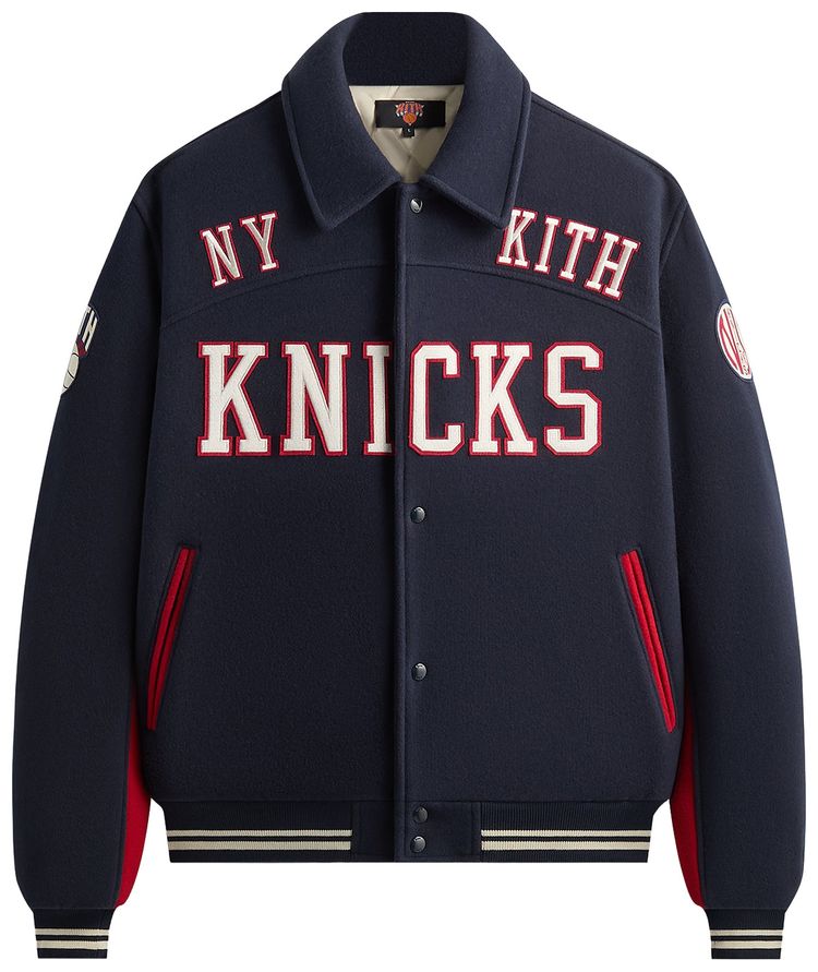 

Куртка-бомбер Kith For The New York Knicks Madison Square Garden из шерсти, модель, черный