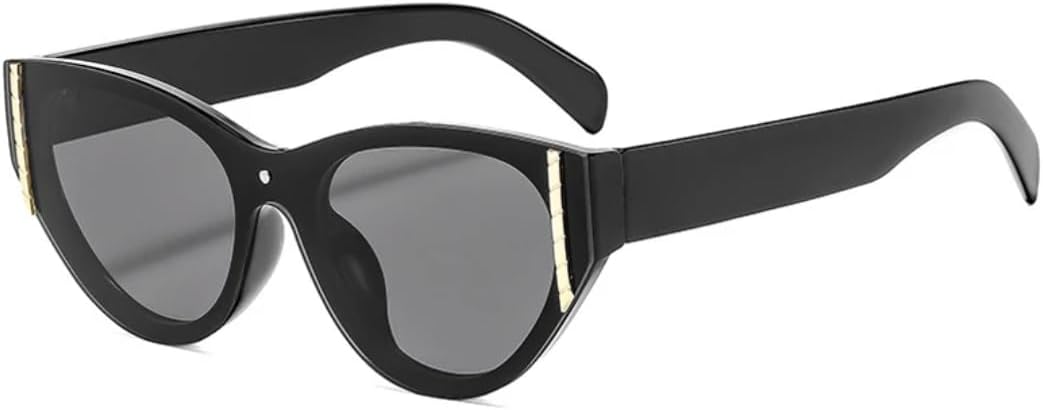 

Модные, сексуальные, «кошачий глаз», роскошные женские солнцезащитные очки, трендовые мужские очки для активного отдыха, поездок и путешествий, защита от УФ-излучения UV400 TVTBBVV, Black Gray