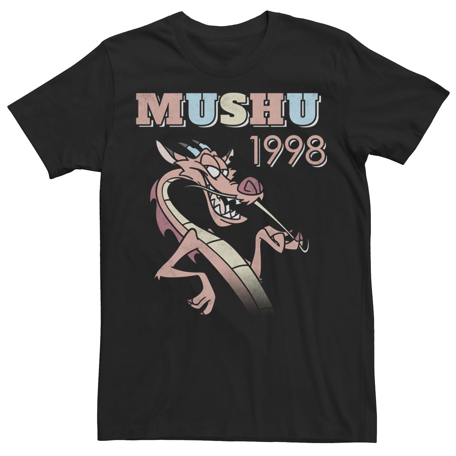 

Мужская футболка с плакатом Disney Mulan Mushu 98 Licensed Character