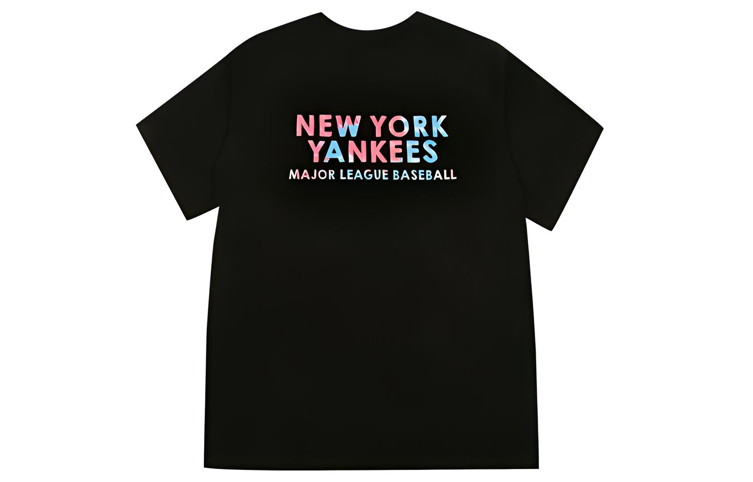 

Футболка прямая унисекс черная MLB