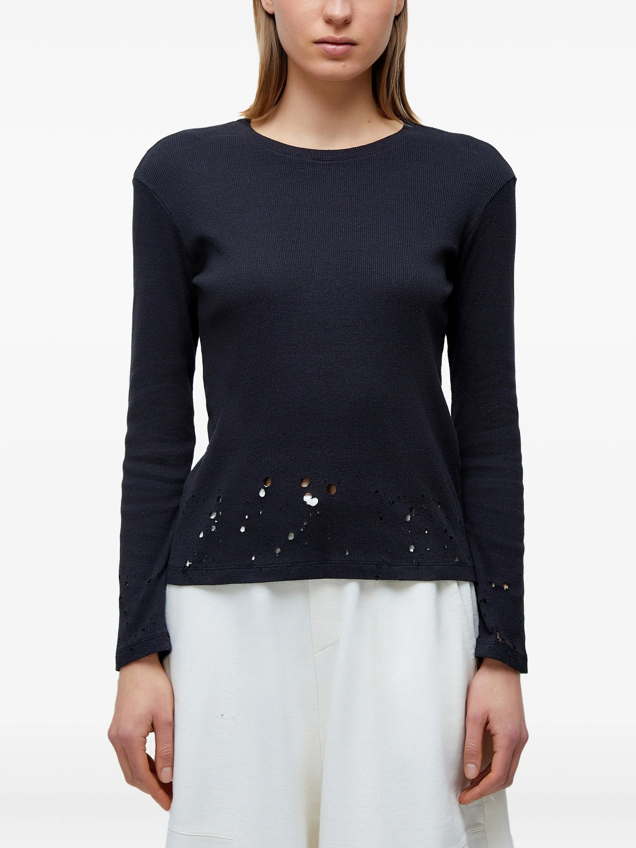 

Топ с бахромой Osklen, черный