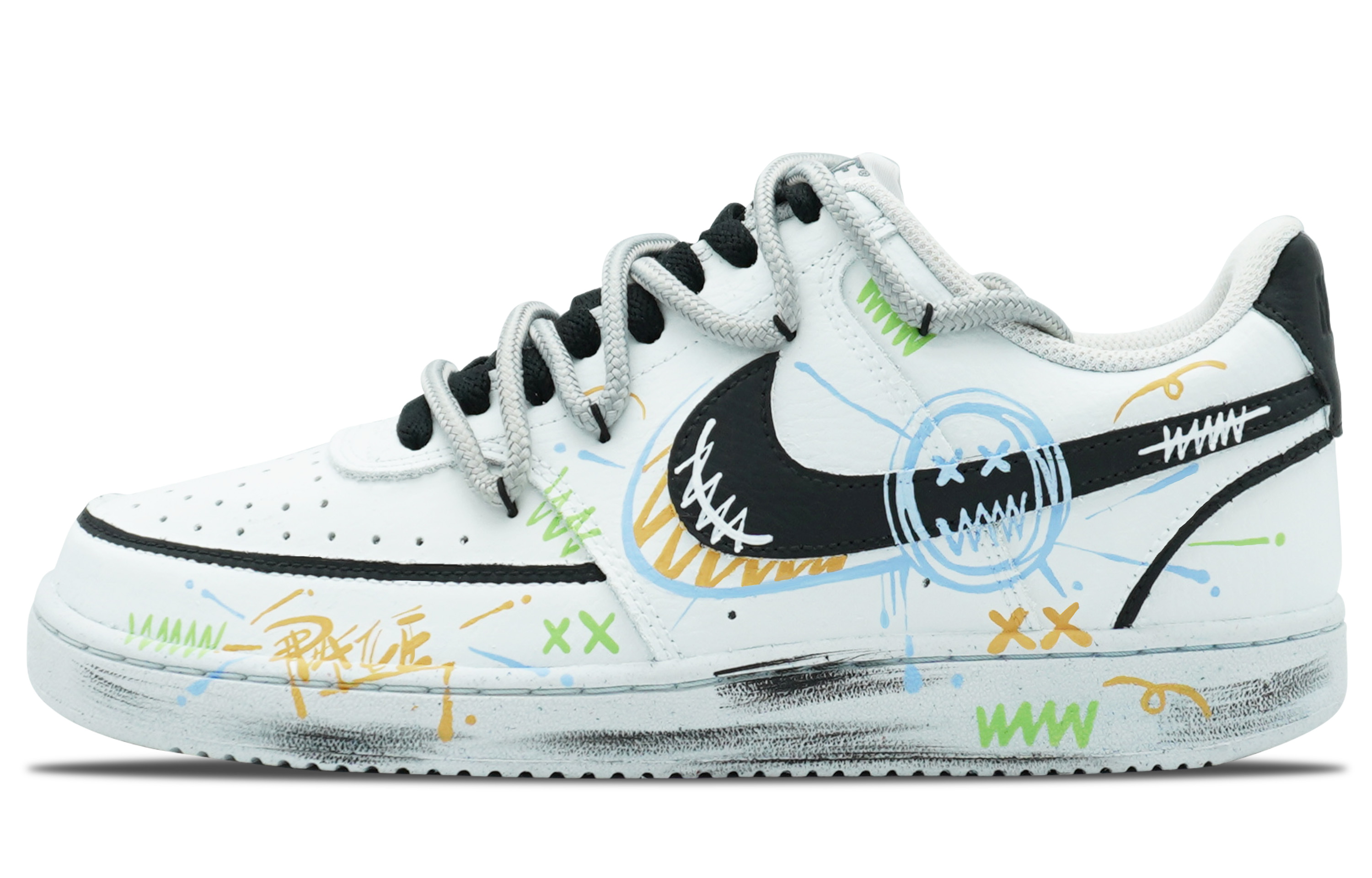 

Nike Износостойкие и легкие низкие кроссовки для скейтбординга Court Vision 1, мужские, белые