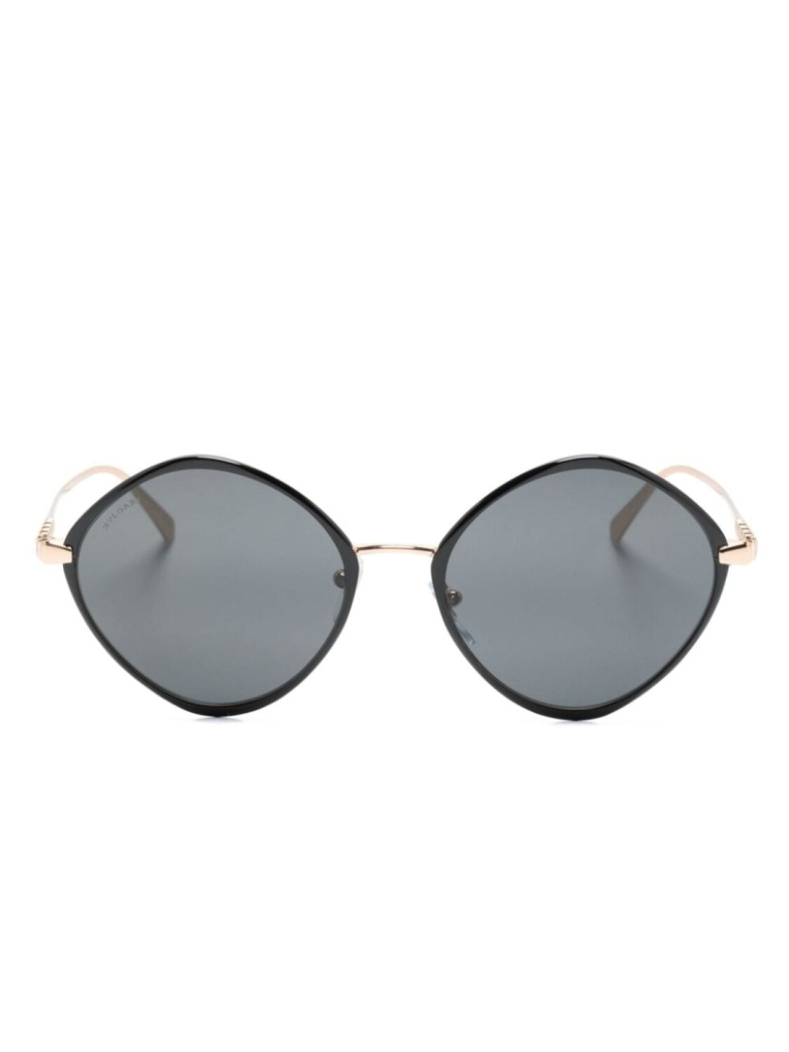 

Bvlgari солнцезащитные очки в геометричной оправе, черный